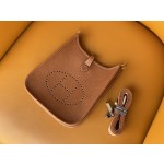 Mini Evelyn golden brown french tc leather