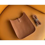 Mini Evelyn golden brown french tc leather