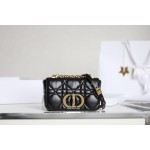 DIOR CARO Black Gilt Buckle DR-061