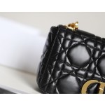 DIOR CARO Black Gilt Buckle DR-061