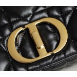 DIOR CARO Black Gilt Buckle DR-061