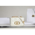 DIOR CARO white gilt buckle DR-061