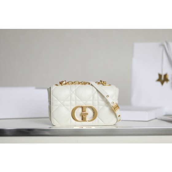 DIOR CARO white gilt buckle DR-061