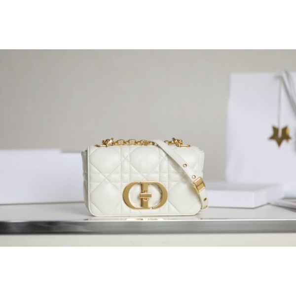 DIOR CARO white gilt buckle DR-061