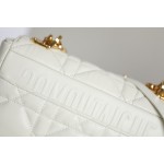 DIOR CARO white gilt buckle DR-061