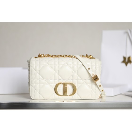 DIOR CARO white gilt buckle DR-061