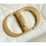 DIOR CARO white gilt buckle DR-061