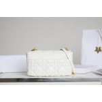 DIOR CARO white gilt buckle DR-061