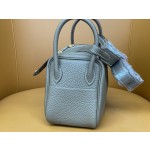mini lindy elephant grey tc leather gold buckle