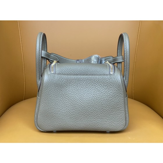 mini lindy elephant grey tc leather gold buckle