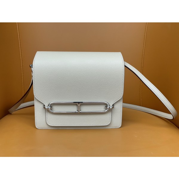 roulis19 trench coat gray evercolor leather silver buckle