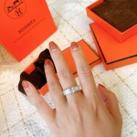 Hermes Square Diamond Ring