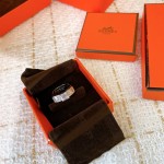 Hermes Square Diamond Ring