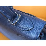 Kelly25 Midnight Blue Togo with Rose Purple