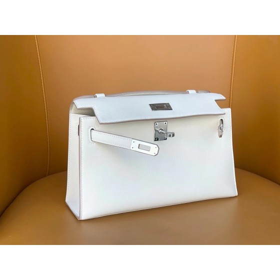 Mini Kelly pearl grey swift