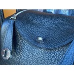 Minilindy black and silver tc leather