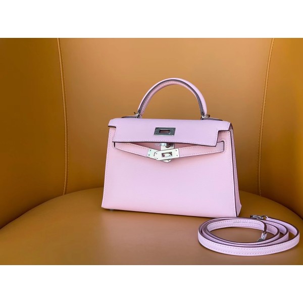 Mini Kelly 2nd generation 3q powder swift leather