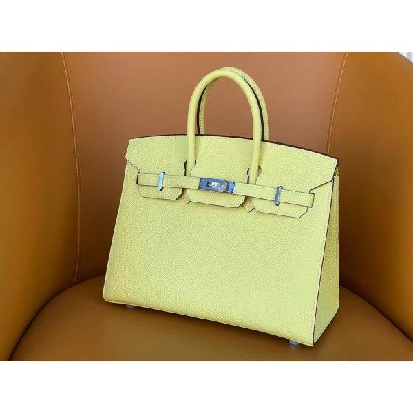 Birkin 25/30 Small chicken yellow epsom outer seam