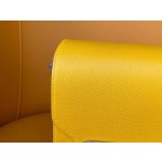 Roulis19 amber yellow evercolor leather