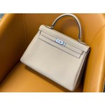 Kelly32 turtledove gray togo leather