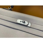 Kelly32 turtledove gray togo leather