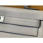 Kelly32 turtledove gray togo leather