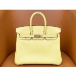 Birkin 25/30 Small chicken yellow swift skin gold buckle