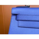 KellyKelly 28 agate blue epsom leather gold buckle