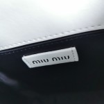 MIU MIU 5BA220 Latest Embroidered Denim Little Tote