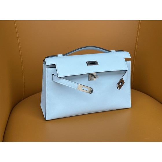 Mini kelly generation Swift T0 haze blue silver buckle