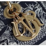 DIOR LADY-D-LITE five compartment toffee bag embroidered tiger blue