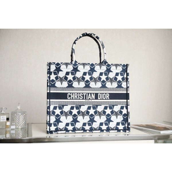 DIOR TOTE blue small five stars