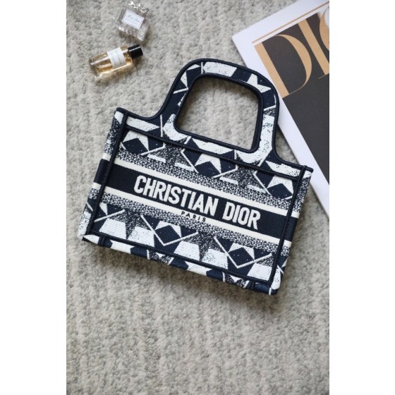 DIOR BOOK TOTE blue small five stars
