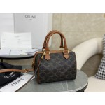 CELINE Small Boston Old Flower Black Model: 197582