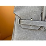 Birkin 25/30 Elephant Grey togo Gold Buckle