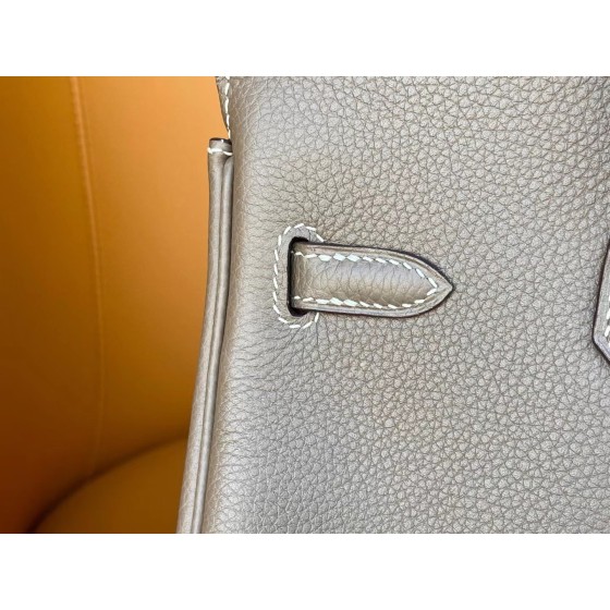 Birkin 25/30 Elephant Grey togo Gold Buckle