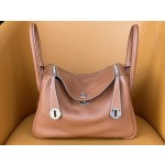 Lindy26 gold brown tc leather silver buckle