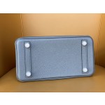 Birkin 25/30 Tin ware Grey togo rose Gold buckle