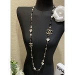 CHANEL Pearl Double C Sweater Chain