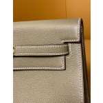 Kelly Danse elephant grey evercolor gold buckle