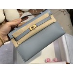 Minikelly swift linen blue silver buckle