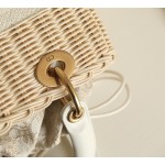Dior Wicker Basket Bag