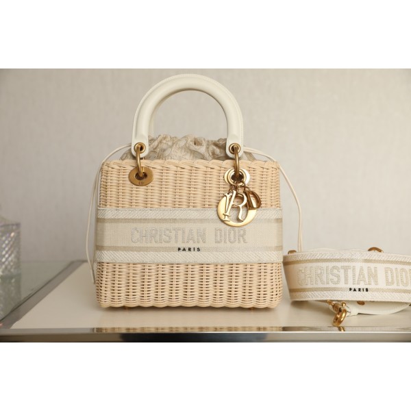 Dior Wicker Basket Bag