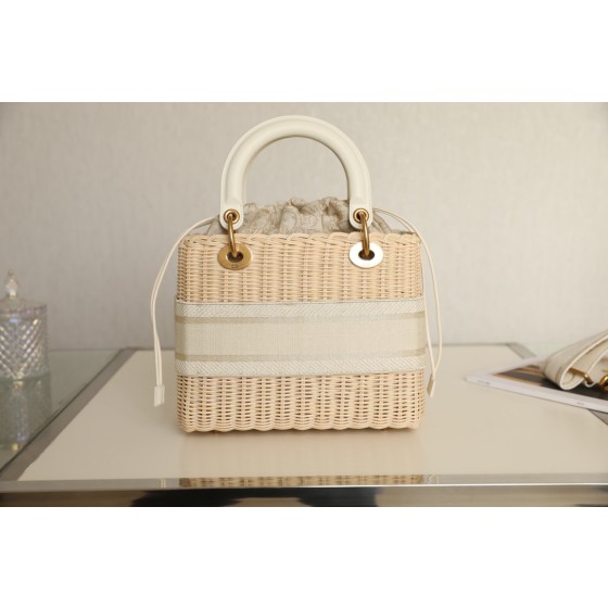 Dior Wicker Basket Bag