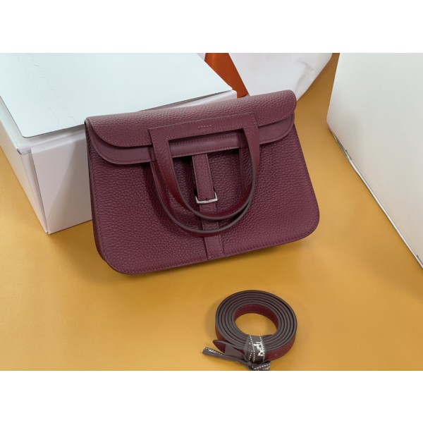 halzan 25 bordeaux burgundy TC leather