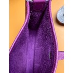 Mini evelyn anemone purple tc leather