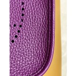 Mini evelyn anemone purple tc leather