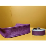 Mini evelyn anemone purple tc leather
