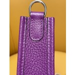 Mini evelyn anemone purple tc leather