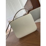 Kangkang 19 cream white goatskin gold buckle